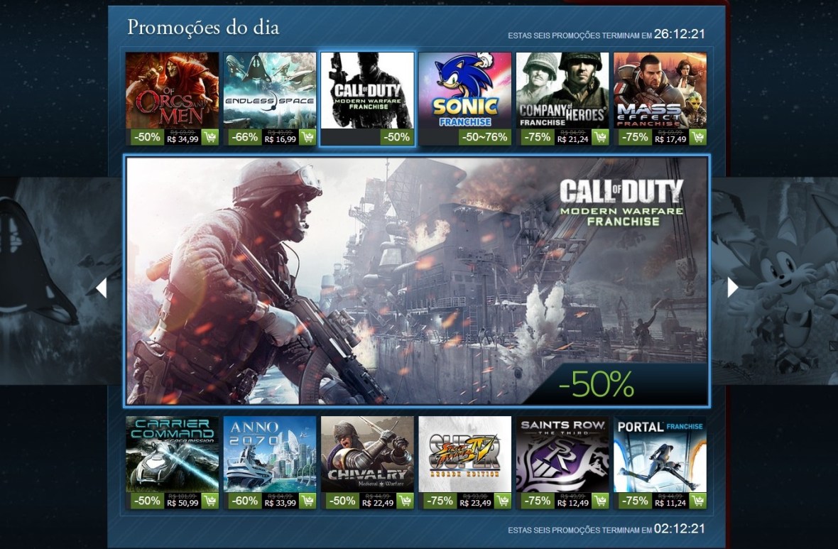 Promoção Steam Natal
