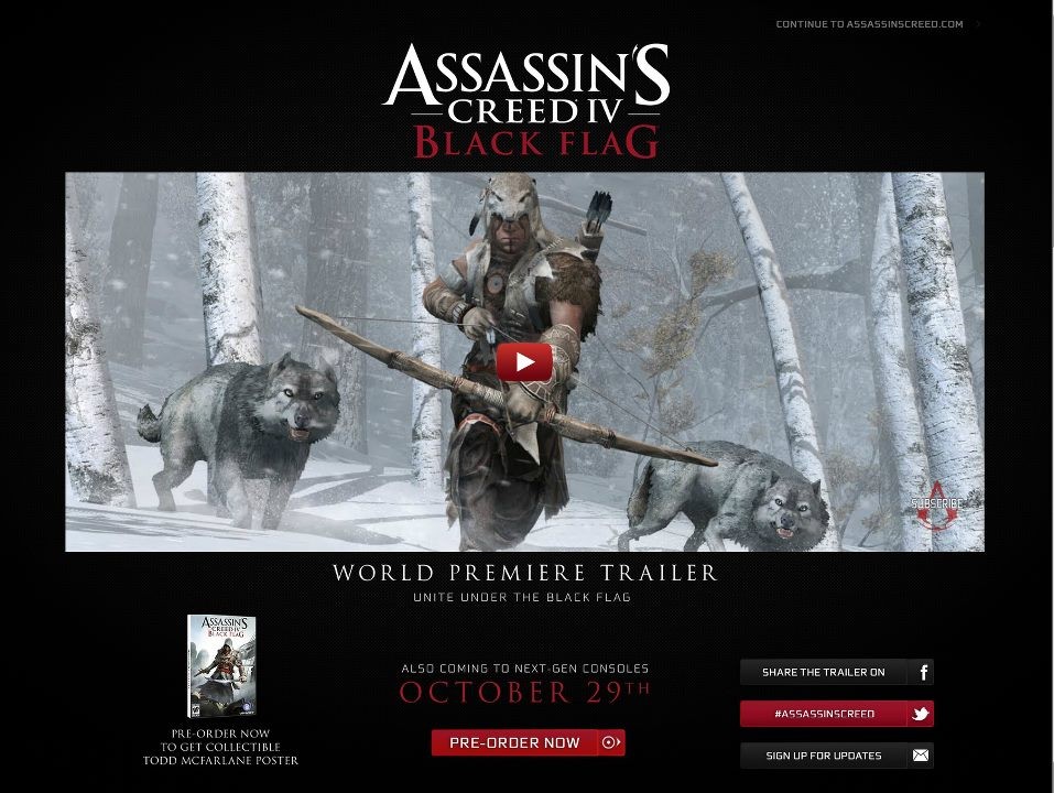 Data de lançamento Assassin's Creed IV