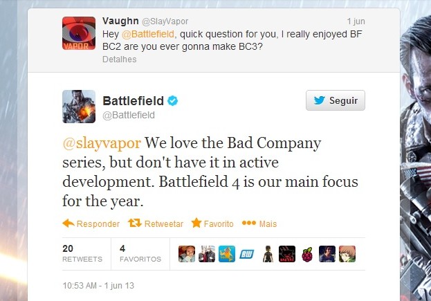 Bad Company 3 DICE Twitter