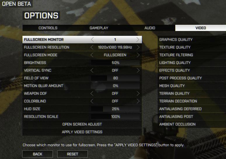 graphics config Battlefield 4 texture details