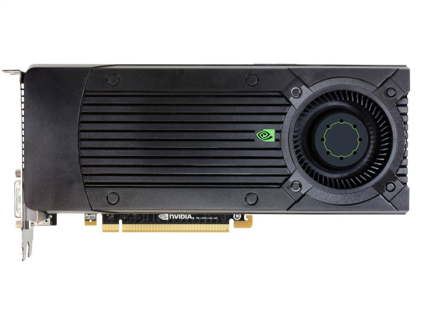 nvidia GTX 650 Ti Boost front view