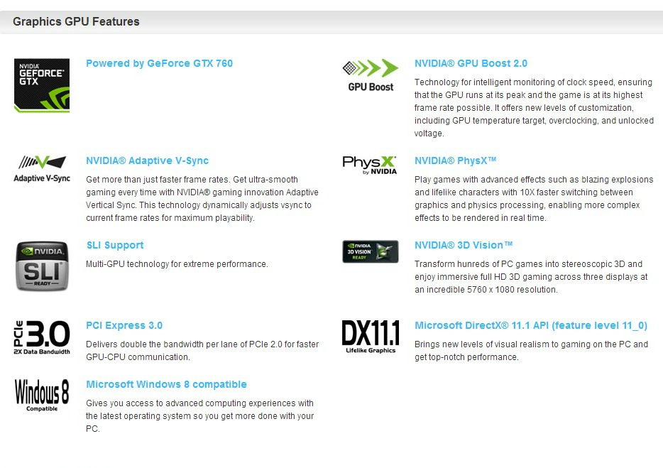 Recursos ASUS GTX 760