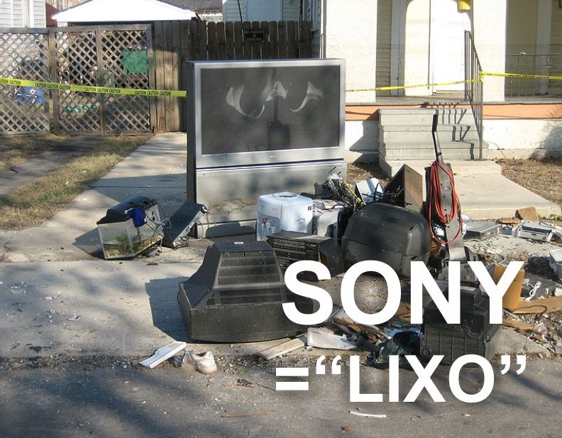 sony lixo