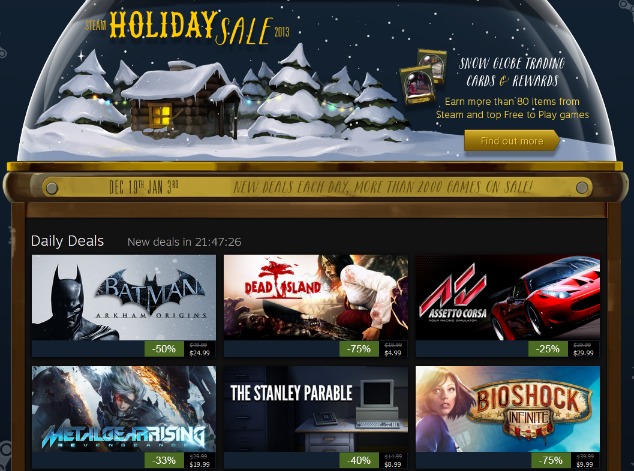 Promoção natal Steam hacker