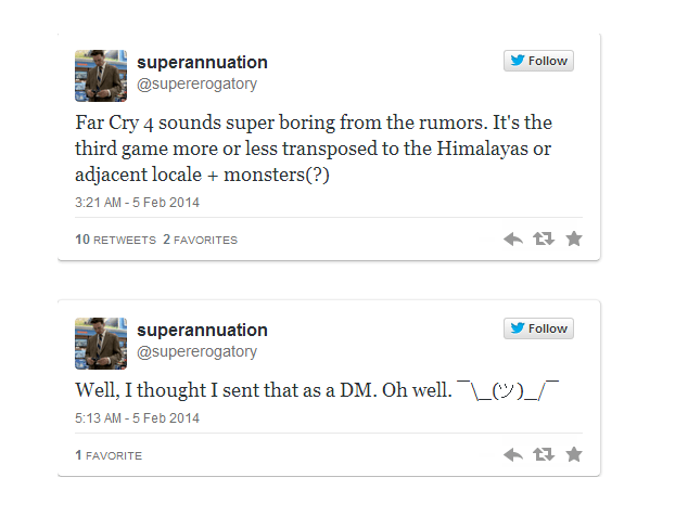 Tweet Far Cry 4 kotaku