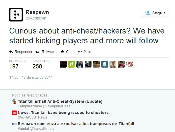 ban titanfall respawn denúncia