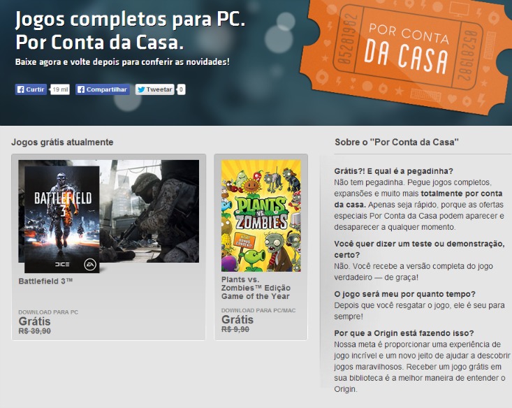Battlefield 3 por conta da casa_gratis_free_Origin