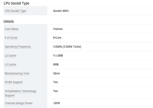 FX 8370_Specs_especificações