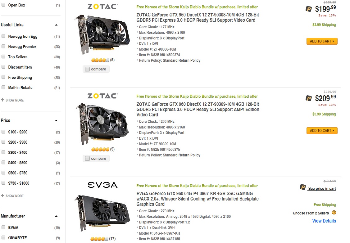 preço_EVGA_GTX_960_4GB