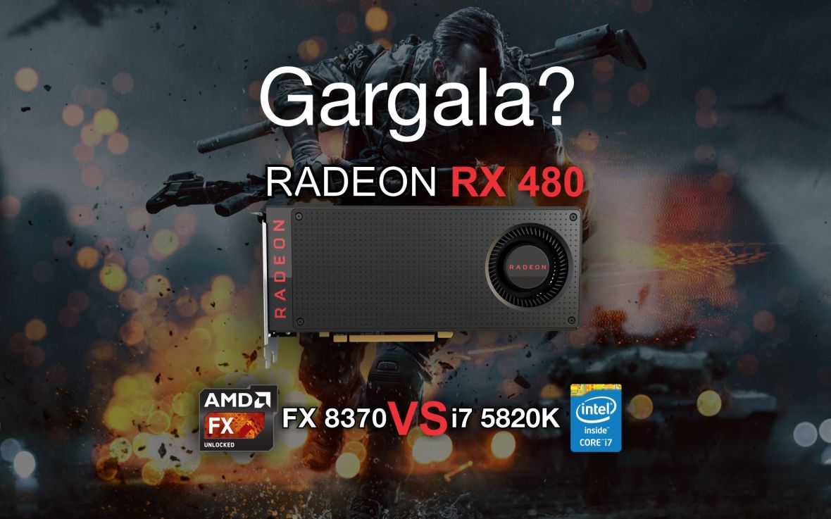 RX 480 comparativo i7 vs FX gargalo gameplay online